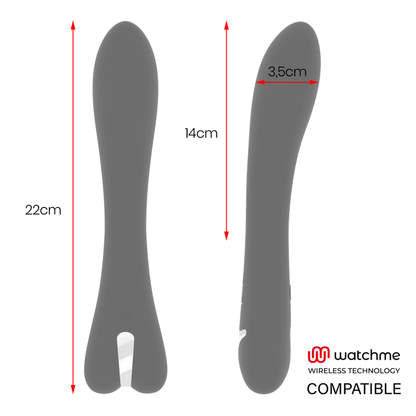 BRILLY GLAM - RYAN VIBRATOR + WATCHME REMOTE CONTROL