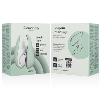 WOMANIZER - LIBERTY 2 CLITORIS STIMULATOR & SUCTION LIGHT GREEN