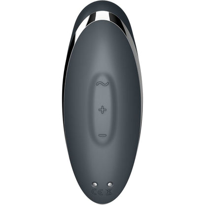 SATISFYER - TAP & CLIMAX 2 VIBRATOR & STIMULATOR GREY