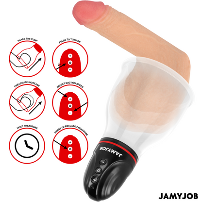 JAMYJOB - XPAND LITE AUTOMATIC TESTICLE PUMP 3 SUCTION LEVELS GREY