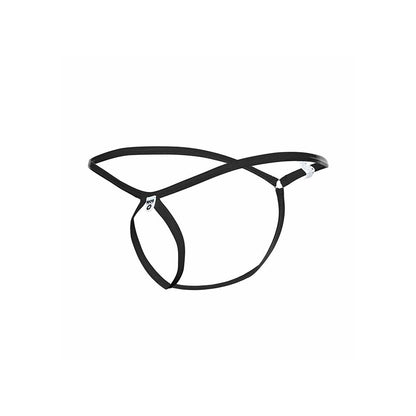 MOB - BLACK TEAR-SHAPED THONG SIZE S/M