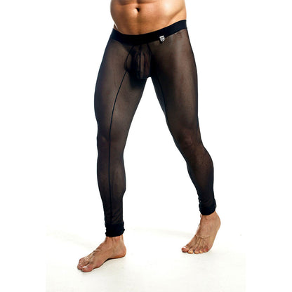 MOB - BLACK TRANSPARENT TIGHTS SIZE XL