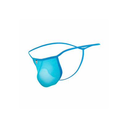 MOB - TRANSPARENT T-SHAPED THONG AQUA SIZE L/XL