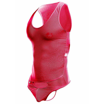 MOB - RED TRANSPARENT BODYSHEER SIZE L/XL