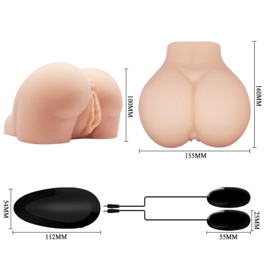 CRAZY BULL - REALISTIC VAGINA AND ANUS WITH VIBRATION POSITION 8
