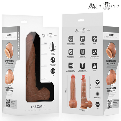 MR INTENSE - BRUCE S ULTRA-REALISTIC COCK WITH TESTICLES 17.8 CM -Ø- 4 CM