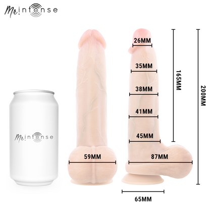 MR INTENSE - BRUCE M ULTRA-REALISTIC COCK WITH TESTICLES 20 CM -Ø- 4.5 CM