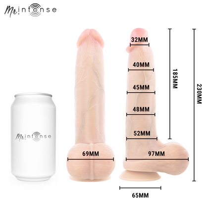 MR INTENSE - BRUCE L ULTRA-REALISTIC COCK WITH TESTICLES 23 CM -Ø- 5.2 CM