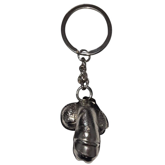 DIABLO PICANTE -SILVER METAL KEYCHAIN SHRINKED PENIS