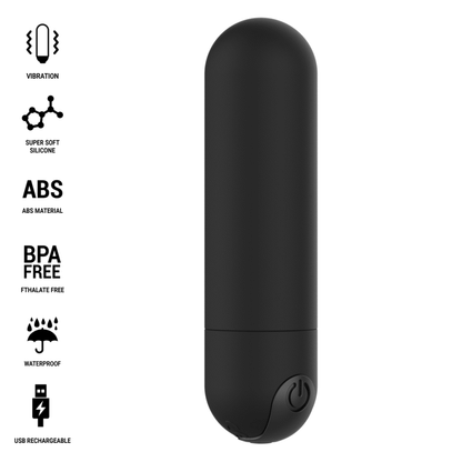 INTENSE - KAREN MINI RECHARGEABLE VIBRATING BULLET BLACK