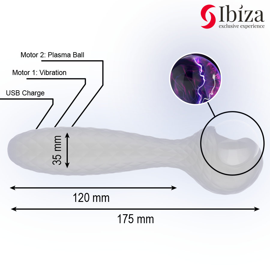 IBIZA - PLASMA SPHERE VIBRATOR AND STIMULATOR