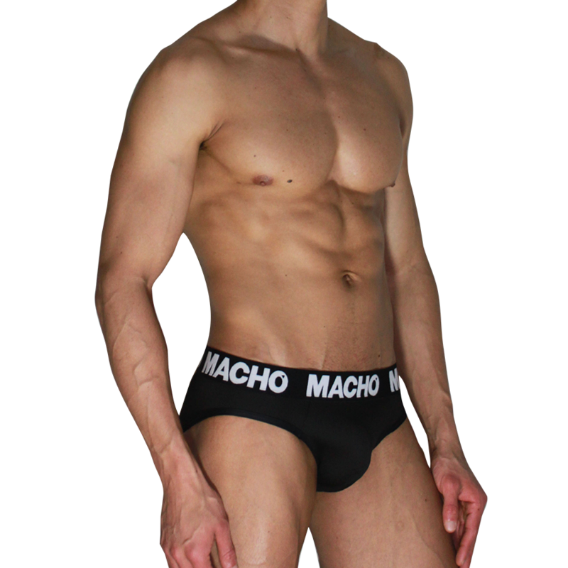 MACHO  - MCH007  CLASSIC SLIP BLACK + BLACK S