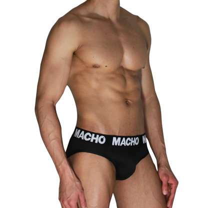 MACHO  - MCH007  CLASSIC SLIP BLACK + BLACK S