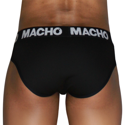 MACHO  - MCH007  CLASSIC SLIP BLACK + BLACK S