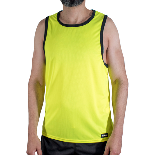 MACHO - CMV001 YELLOW GYM T-SHIRT L/XL