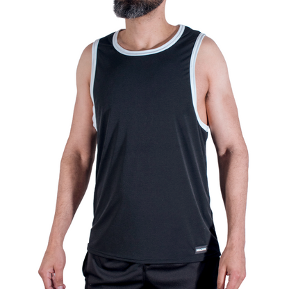 MACHO - CMV004 BLACK GYM T-SHIRT L/XL
