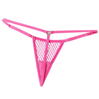 CHILIROSE - CR 4856 MICRO THONG REJILLA NEON PINK L/XL