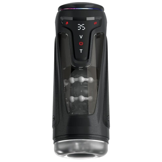 PDX ELITE - MOTO-BATOR PRO THRUSTING STROKER AUTOMATIC VIBRATING AND WARMING MASTURBATOR 26.5 CM