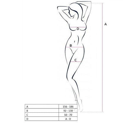 PASSION - WOMAN BS050 RED BODYSTOCKING ONE SIZE